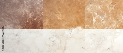 White and Brown Marble Wall...