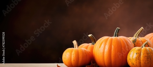 Multiple small gourds on a ...
