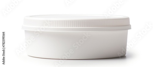 White container with matchi...