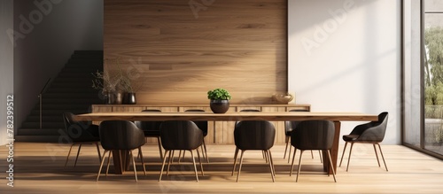 Wooden Dining Room Set with...