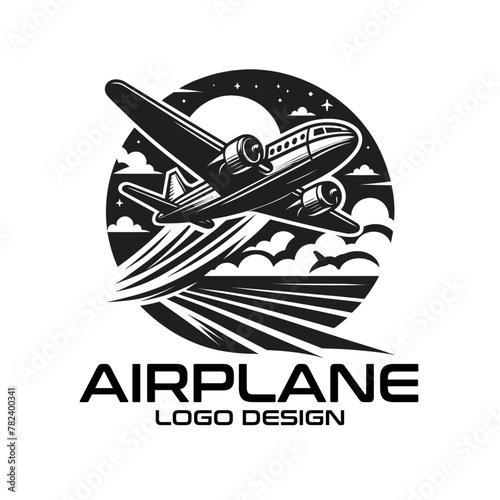 Airplane Vector Logo Design photo