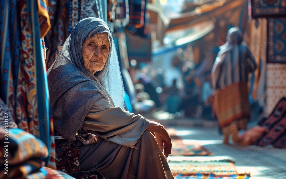 Obraz premium Envision a breathtaking image of an extremely elderly, Ai generate