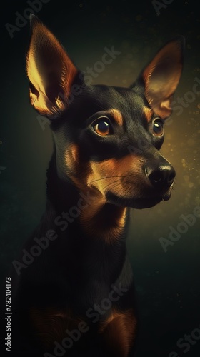 Captivating Canine Bokeh Portrait Generative AI