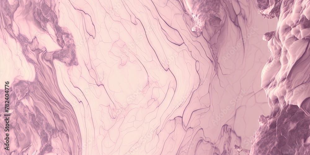 Ethereal Pink Marble Abstract Background Generative AI