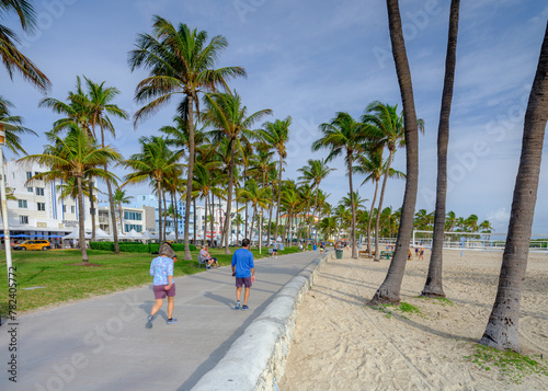 Miami summer view in the city