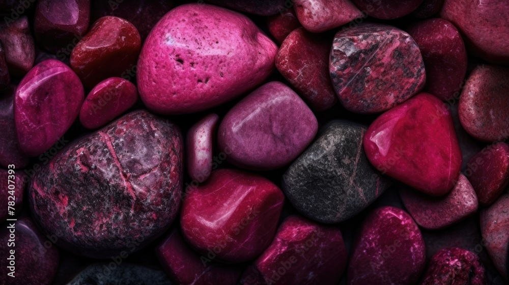 Vibrant Fuchsia Textured Stone Background Generative AI Vibrant Fuchsia Textured Stone Background Generative AI