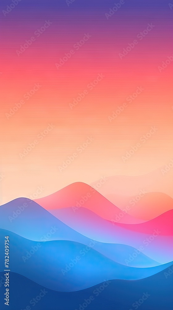 Vibrant Gradient Colors Abstract Background Generative AI
