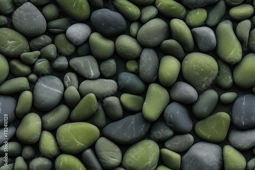 Detailed Textured Green Stone Background Generative AI