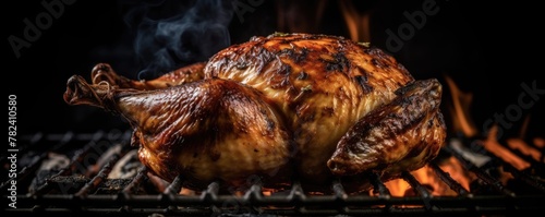 Mouthwatering Grilled Chicken on the Barbecue Generative AI