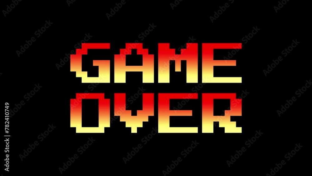 Double line “GAME OVER