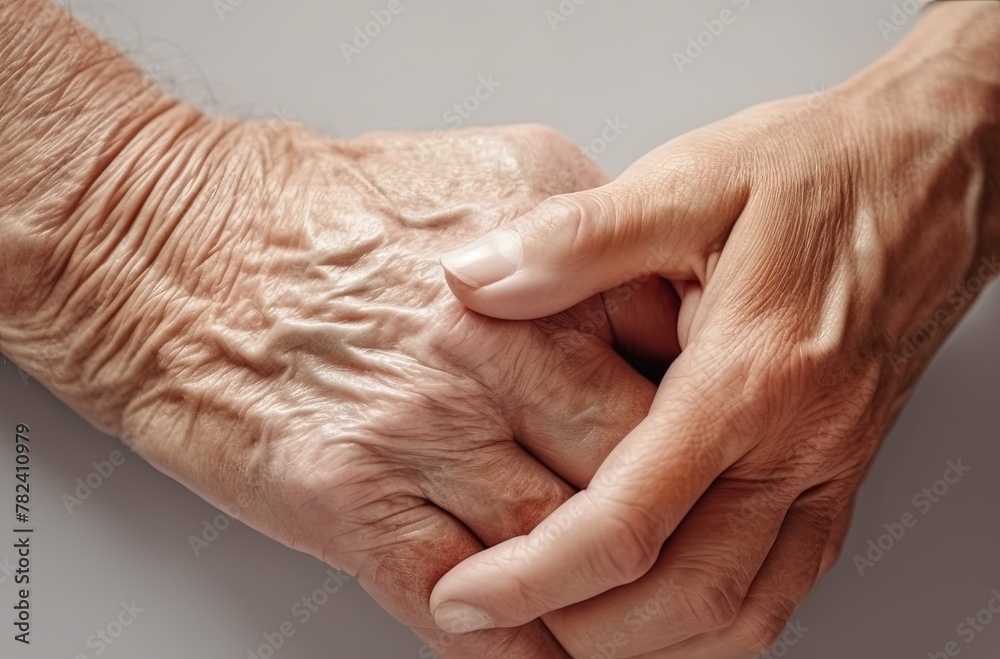 Fototapeta premium Caring Hands Offering Comfort and Relaxation Generative AI