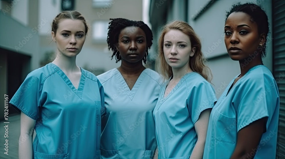 Diverse Healthcare Team of Experienced Nursing Professionals Generative AI Diverse Healthcare Team of Experienced Nursing Professionals Generative AI