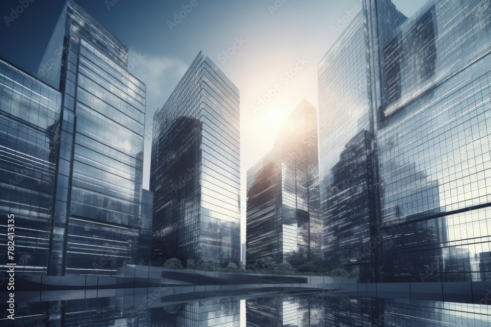 Futuristic Eco-Friendly Construction with Solar Panels Generative AI Futuristic Eco-Friendly Construction with Solar Panels Generative AI