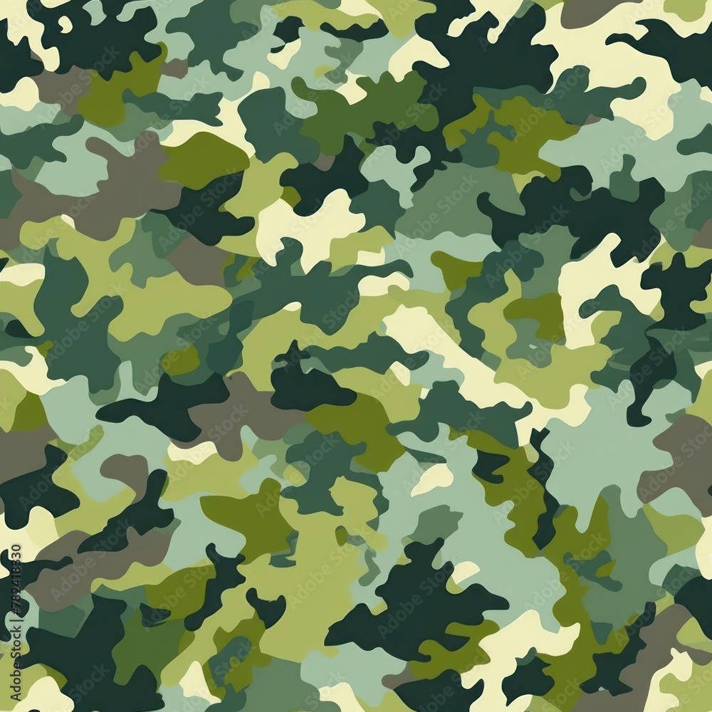 Soldier Blending into Woodland Camouflage Generative AI Soldier Blending into Woodland Camouflage Generative AI