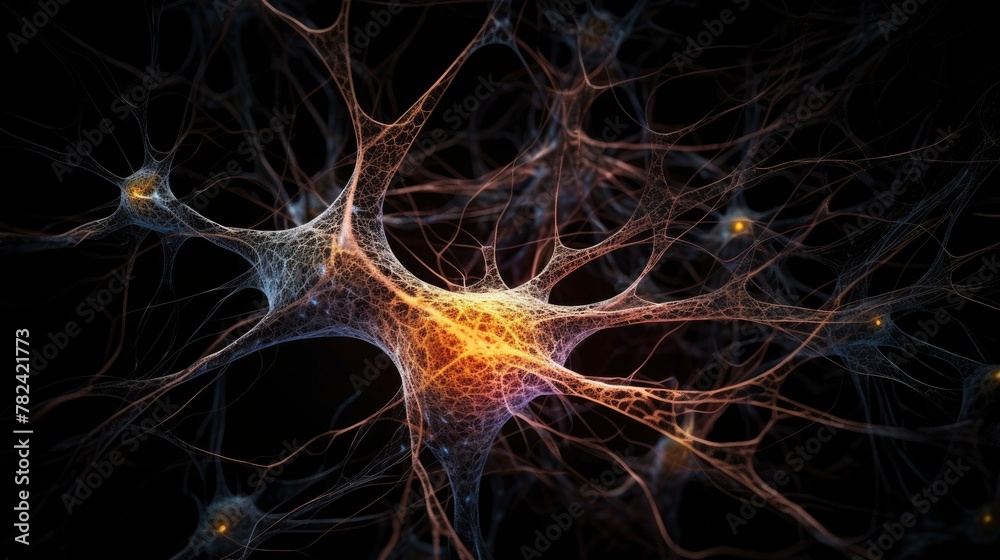 Abstract Neural Network Visualization Generative AI