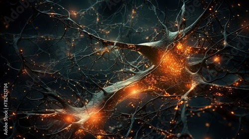 Intricate Neural Connections Generative AI