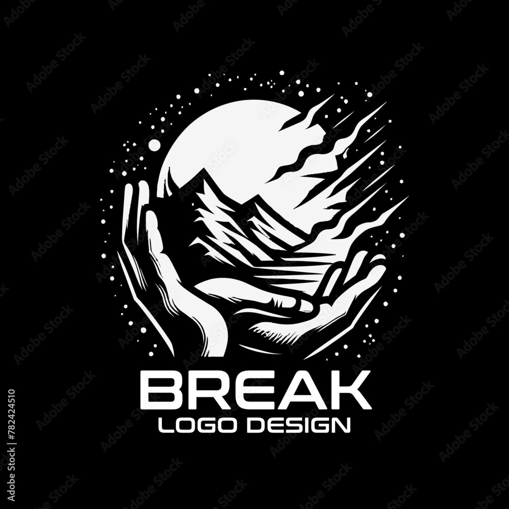 Break Vector Logo Design Break Vector Logo Design