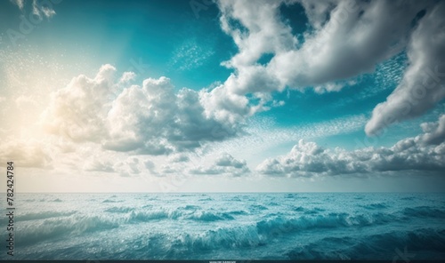 Ethereal Seascape with Dreamy Sky Generative AI © AlexandraRooss