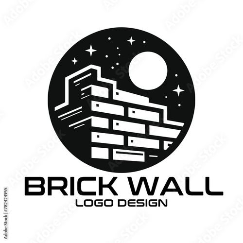 Brick Wall Vector Logo Design