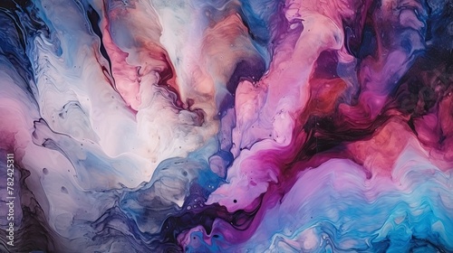 Mesmerizing Marble-Inspired Watercolor Art Generative AI