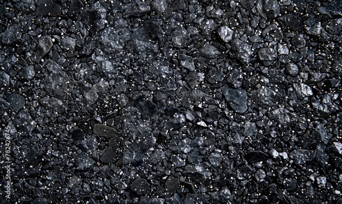 sleek black granite tiles top view background photo