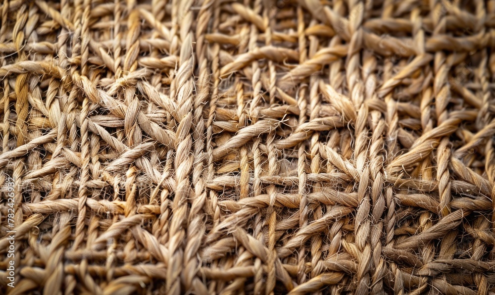 finely woven jute fabric closeup abstract background