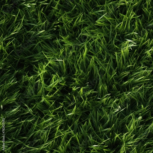 Expansive Green Meadow Landscape Texture Generative AI