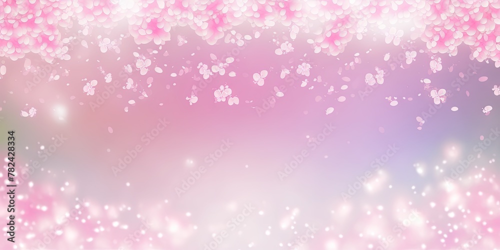 Soft Pink Sweet Background with Cherry Blossom Petals Generative AI Soft Pink Sweet Background with Cherry Blossom Petals Generative AI