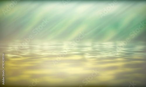 Serene Pond Reflections - Ethereal, Dreamy Background Generative AI