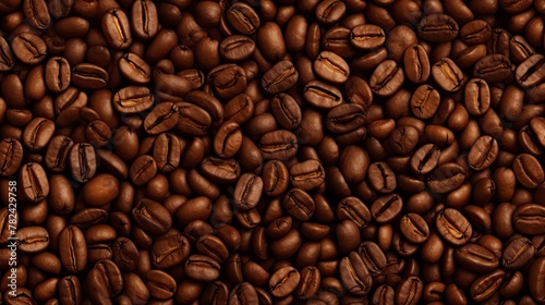 Aromatic Coffee Beans Background Wallpaper Generative AI