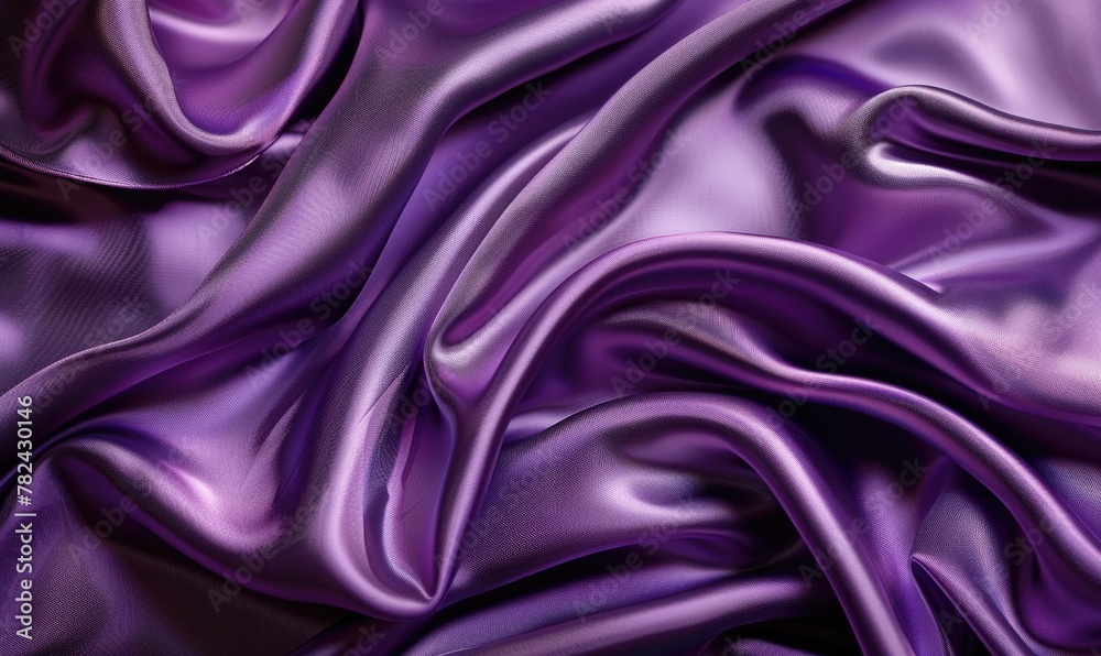Obraz premium background adorned with lavish satin material in opulent royal purple