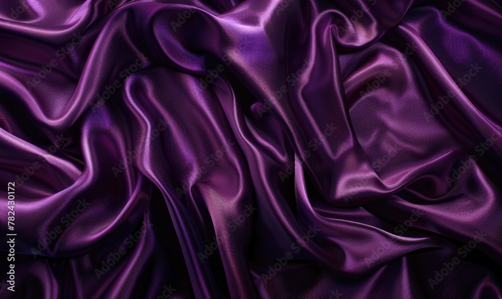 Obraz premium background adorned with lavish satin material in opulent royal purple