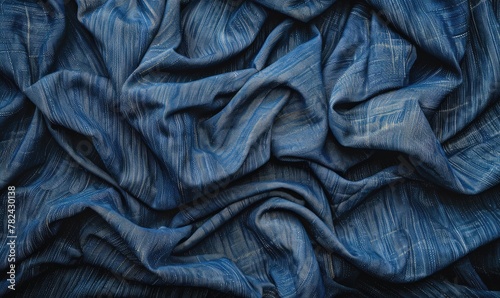 background crafted from raw denim material photo