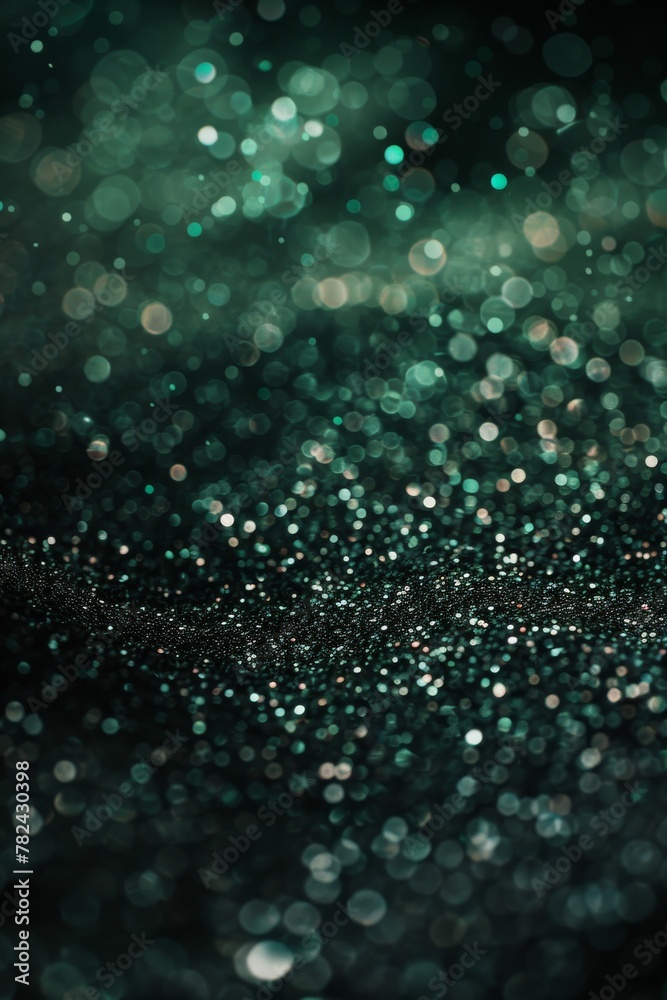 An abstract image showcasing a myriad of teal light particles creating a bokeh effect on a dark backdrop An abstract image showcasing a myriad of teal light particles creating a bokeh effect on a dark backdrop
