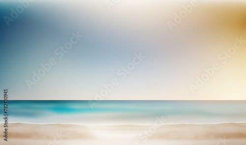 Calm Seascape Beach Background Generative AI