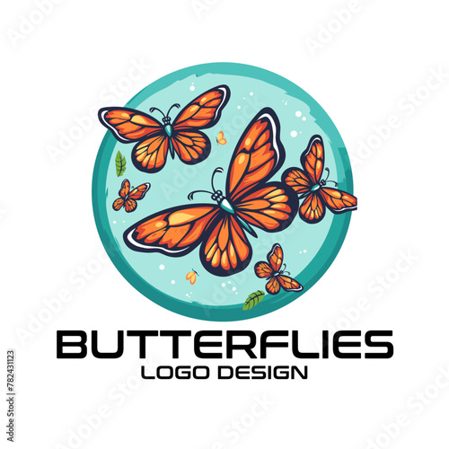 Butterfly Vector Logo Design photo