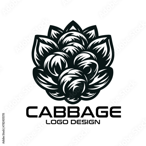 Cabbage Vector Logo Design photo