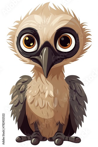 Vulture Illustration - Cute and Sweet Baby Face Generative AI