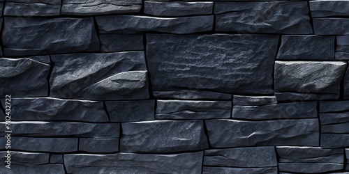 Slate Grey Stone Texture Background Generative AI photo