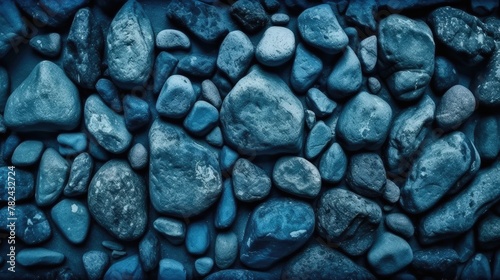 Blue Stone Texture Background Generative AI