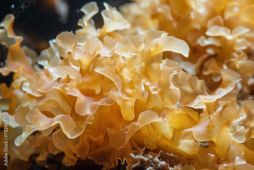 Underwater Marvel: Golden Sea Moss Close-Up