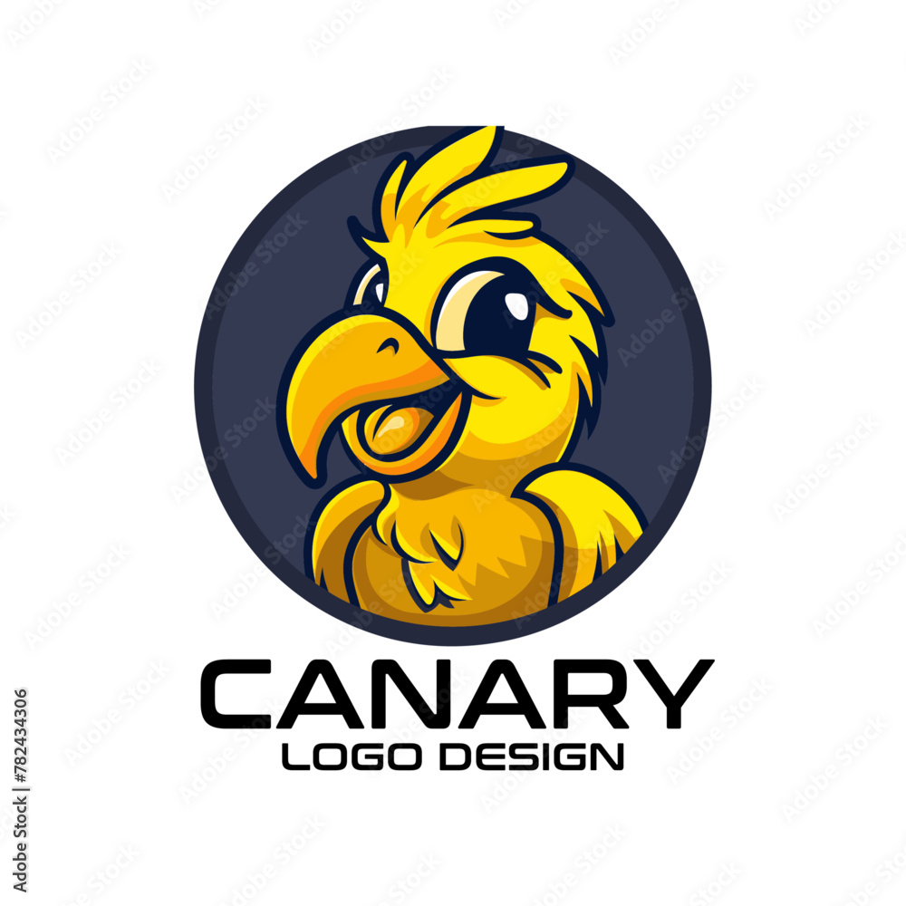 Canary Vector Logo Design Canary Vector Logo Design