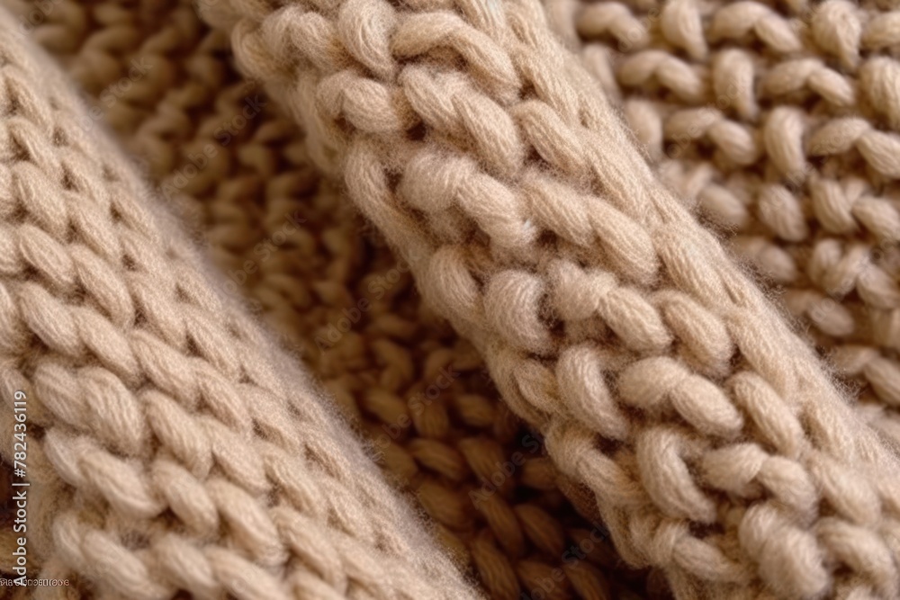 Wool Texture Close-Up Generative AI Wool Texture Close-Up Generative AI