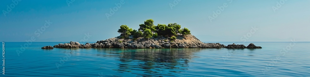 island in the ocean.