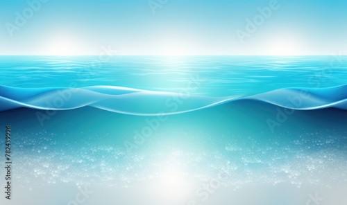Serene Water Surface: Calm, Clear and Ethereal Generative AI