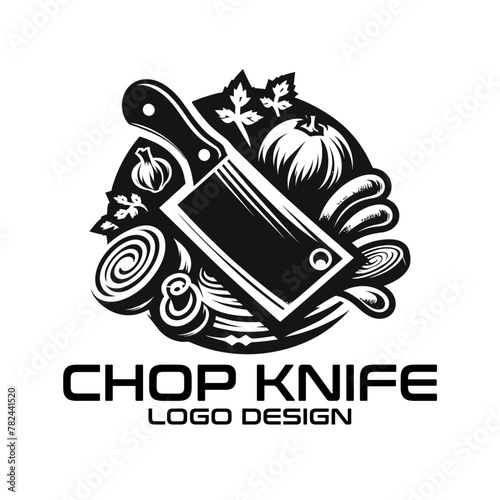 Chop Knife Vector Logo Design