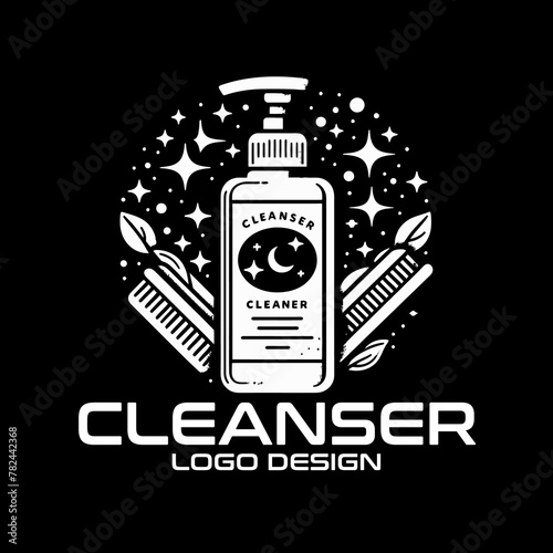 Cleanser Vector Logo Design photo