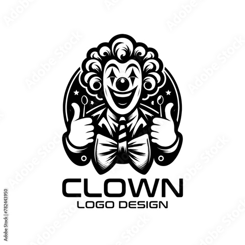 Clown Vector Logo Design