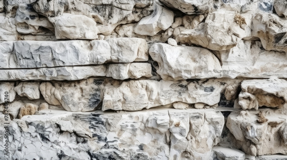 Natural White Stone Texture Background Generative AI