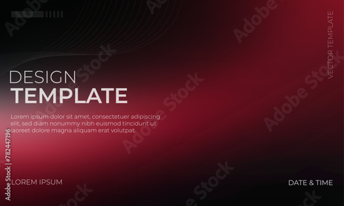 Chic Black White Maroon Gradient Background